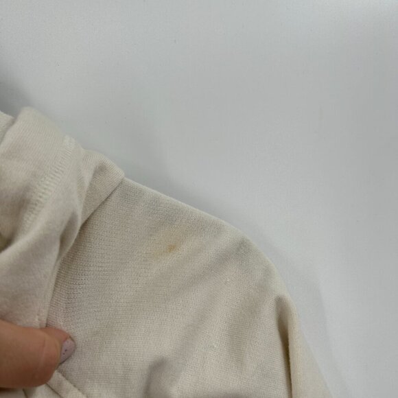 NORMA KAMALI Ivory Cream Pullover Hoodie Sweater Dress Casual Size Small - Picture 7 of 8